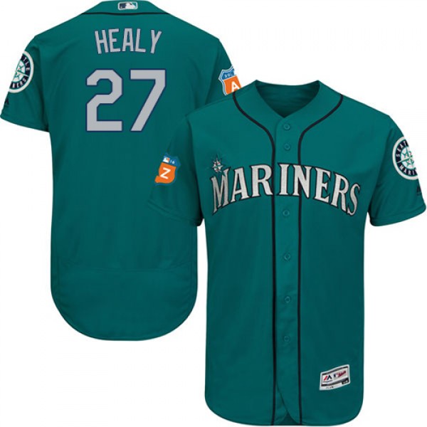 Seattle Mariners #27 Ryon Healy Green Flexbase Aut...