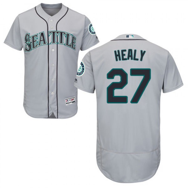 Seattle Mariners #27 Ryon Healy Grey Flexbase Auth...