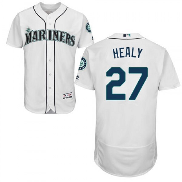 Seattle Mariners #27 Ryon Healy White Flexbase Aut...