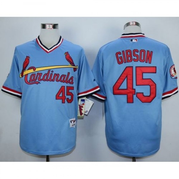 St.Louis Cardinals #45 Bob Gibson Blue 1982 Turn B...