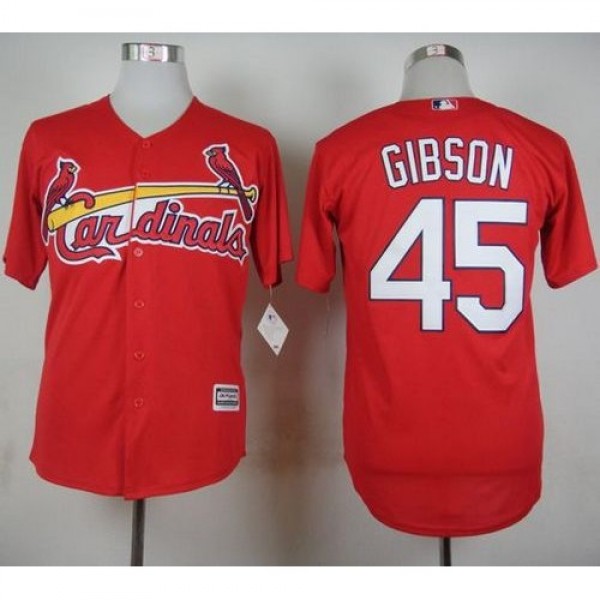 St.Louis Cardinals #45 Bob Gibson Red Cool Base St...