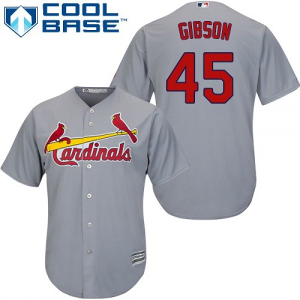 St.Louis Cardinals #45 Bob Gibson Grey Cool Base S...