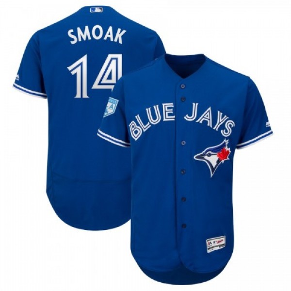 Toronto Blue Jays #14 Justin Smoak Blue 2019 Sprin...