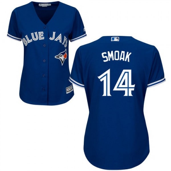 Toronto Blue Jays #14 Justin Smoak Blue Alternate ...