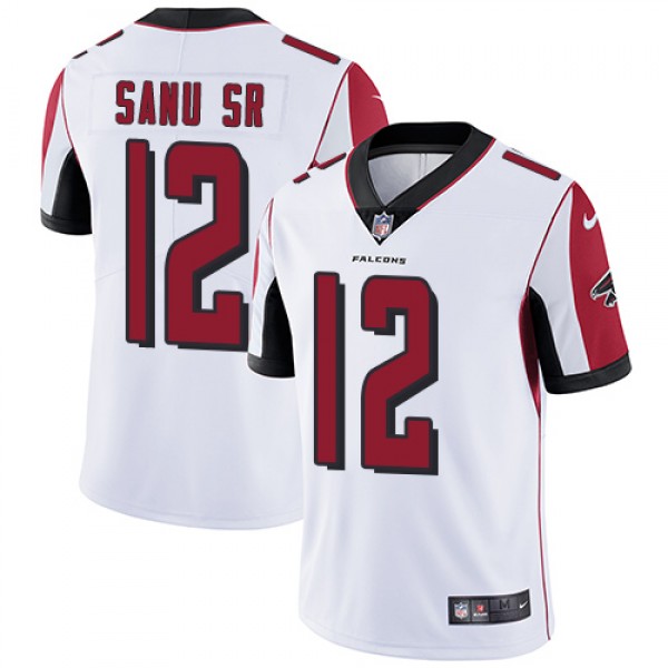 Nike Atlanta Falcons #12 Mohamed Sanu Sr White Men...