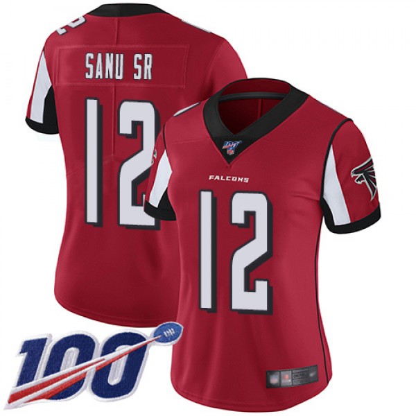 Nike Atlanta Falcons #12 Mohamed Sanu Sr Red Team ...