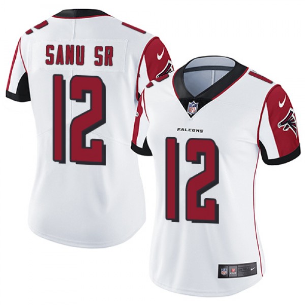 Nike Atlanta Falcons #12 Mohamed Sanu Sr White Wom...