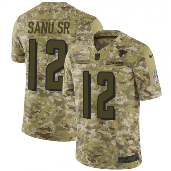 Nike Atlanta Falcons #12 Mohamed Sanu Sr Camo Yout...