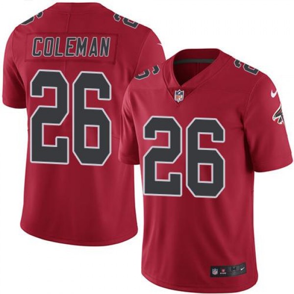 Nike Atlanta Falcons #26 Tevin Coleman Red Men...