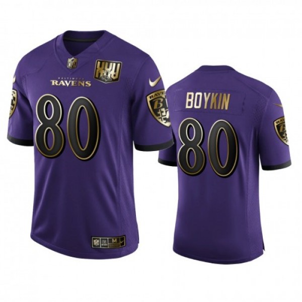 Baltimore Baltimore Ravens #80 Miles Boykin Men�...