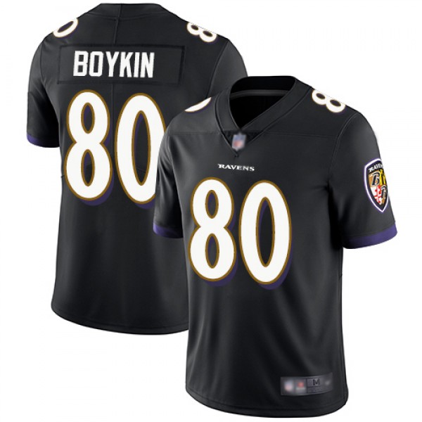 Nike Baltimore Ravens #80 Miles Boykin Black Alter...