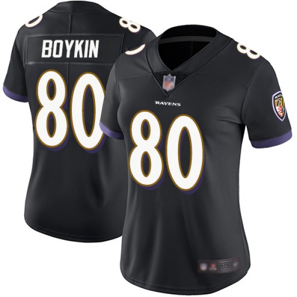 Nike Baltimore Ravens #80 Miles Boykin Black Alter...