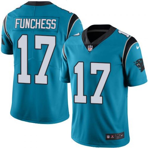 Nike Carolina Panthers #17 Devin Funchess Blue Men...