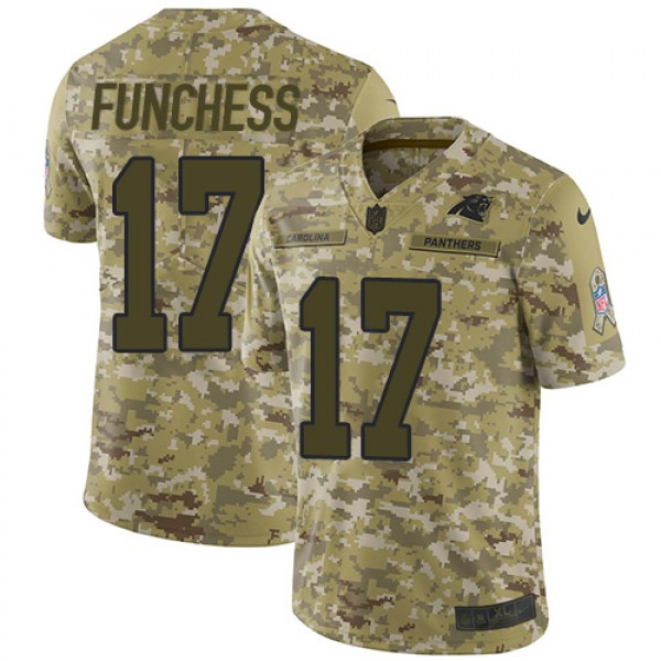 Nike Carolina Panthers #17 Devin Funchess Camo Men...