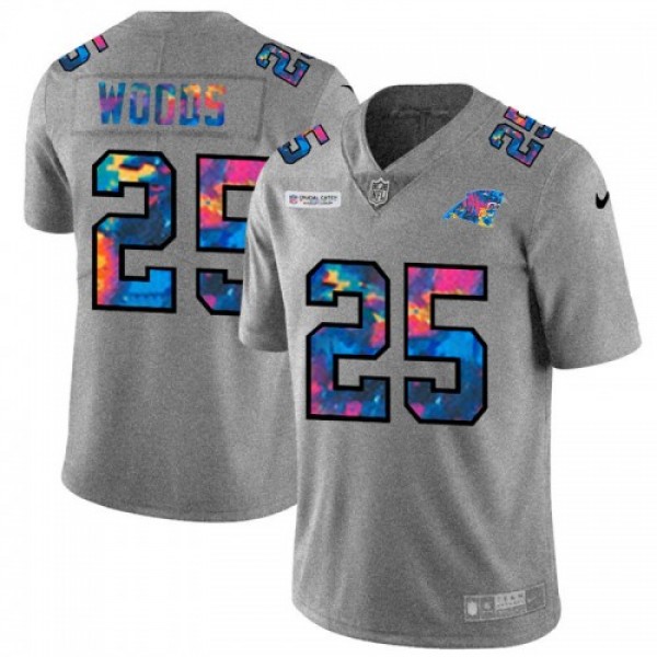 Carolina Carolina Panthers #25 Xavier Woods Men�...