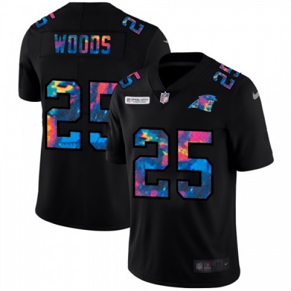 Carolina Carolina Panthers #25 Xavier Woods Men�...