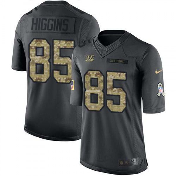 Nike Cincinnati Bengals #85 Tee Higgins Black Men&...