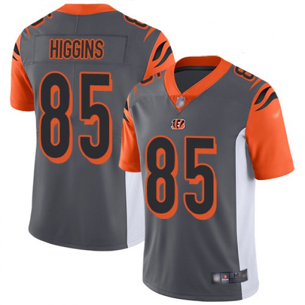 Nike Cincinnati Bengals #85 Tee Higgins Silver Men...