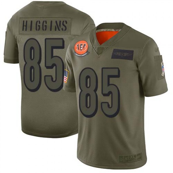 Nike Cincinnati Bengals #85 Tee Higgins Camo Men&#...