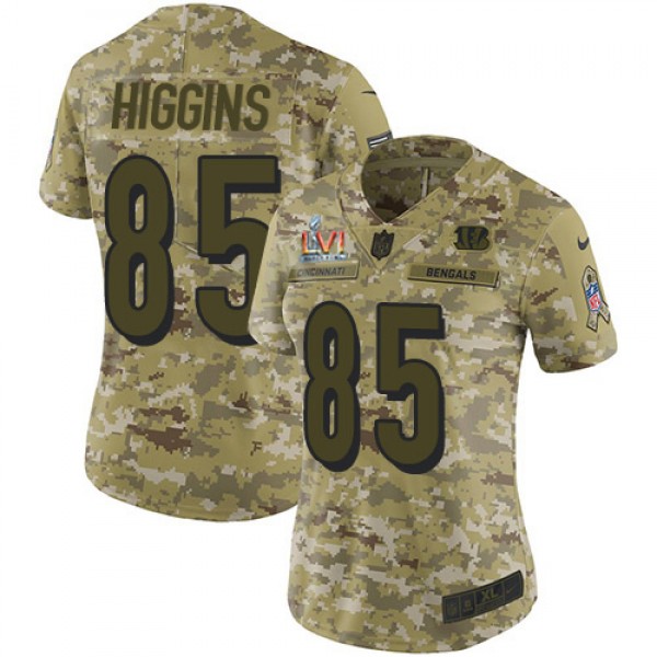 Nike Cincinnati Bengals #85 Tee Higgins Camo Super...