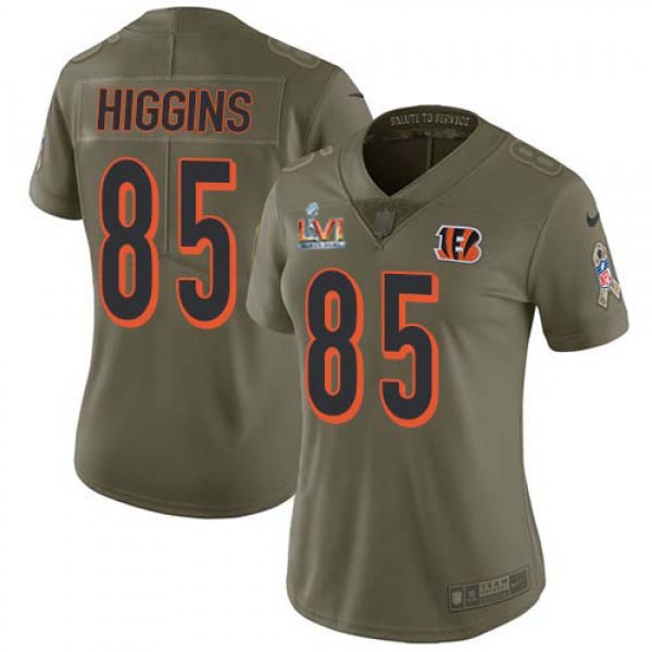 Nike Cincinnati Bengals #85 Tee Higgins Olive Supe...