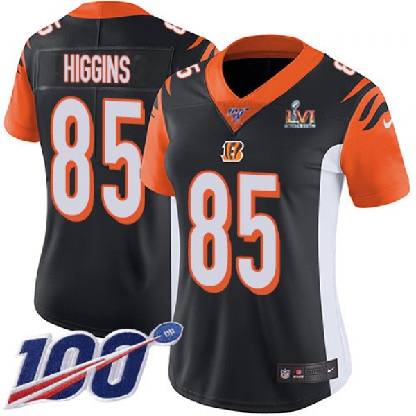 Nike Cincinnati Bengals #85 Tee Higgins Black Team...