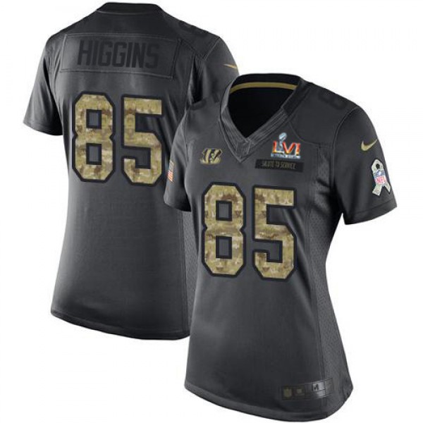 Nike Cincinnati Bengals #85 Tee Higgins Black Supe...