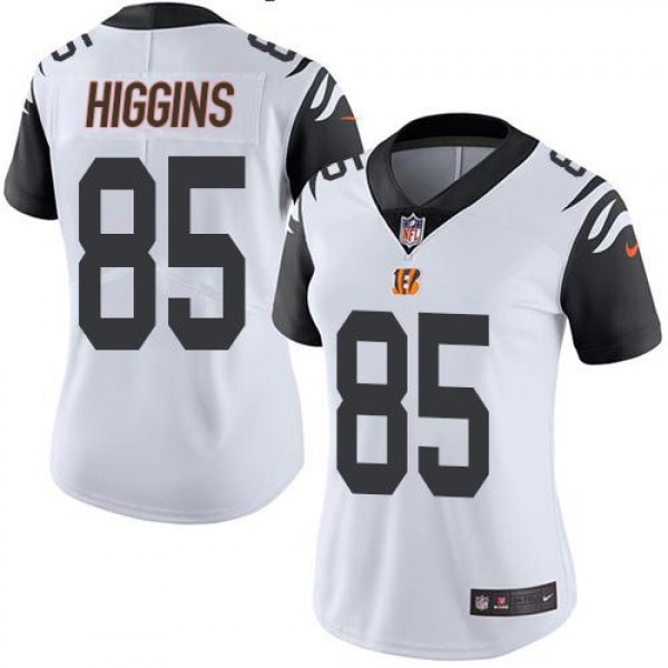 Nike Cincinnati Bengals #85 Tee Higgins White Wome...