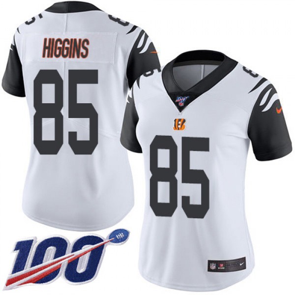 Nike Cincinnati Bengals #85 Tee Higgins White Wome...