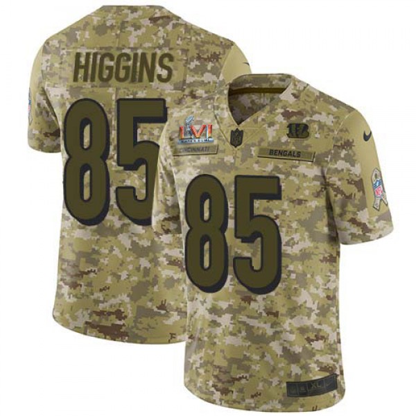 Nike Cincinnati Bengals #85 Tee Higgins Camo Super...