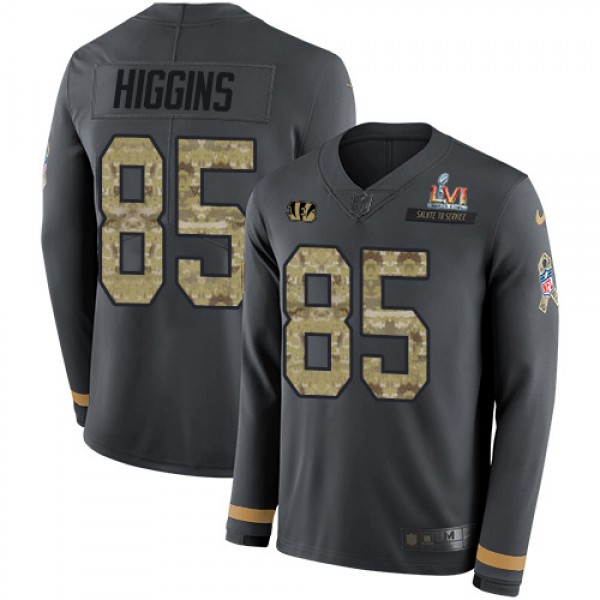 Nike Cincinnati Bengals #85 Tee Higgins Anthracite...