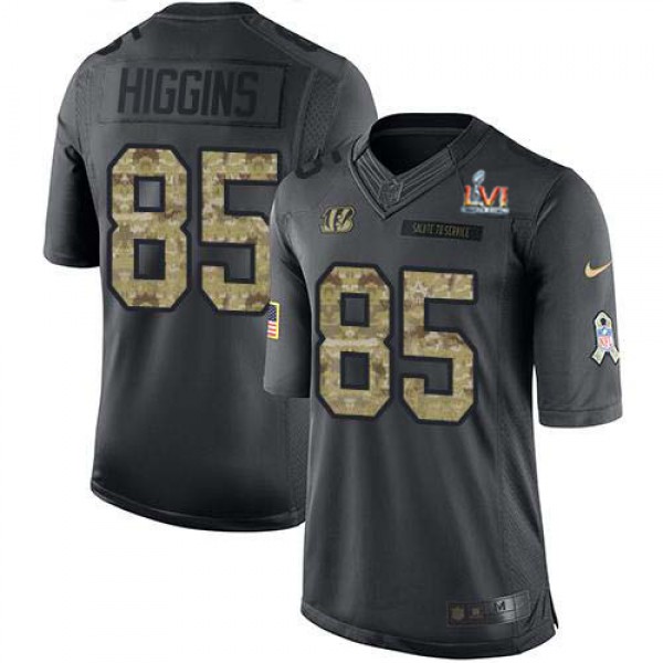 Nike Cincinnati Bengals #85 Tee Higgins Black Team...