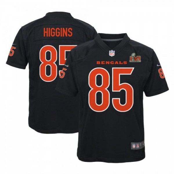 Cincinnati Cincinnati Bengals #85 Tee Higgins Blac...