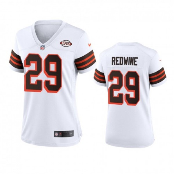 Women Cleveland Browns #29 Sheldrick Redwine Nike ...