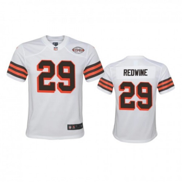 Youth Cleveland Browns #29 Sheldrick Redwine Nike ...