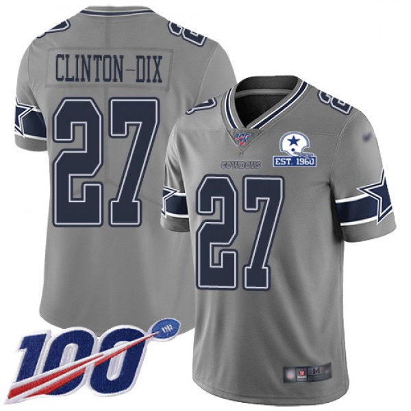 Nike Dallas Cowboys #27 Ha Ha Clinton-Dix Gray Men...