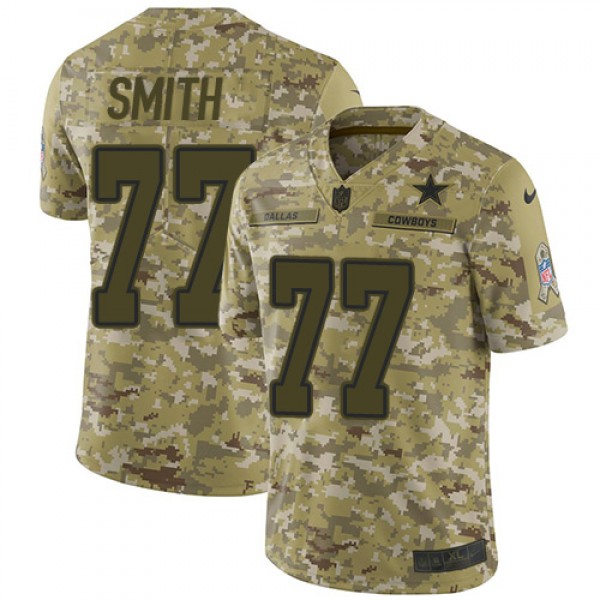 Nike Dallas Cowboys #77 Tyron Smith Camo Men'...