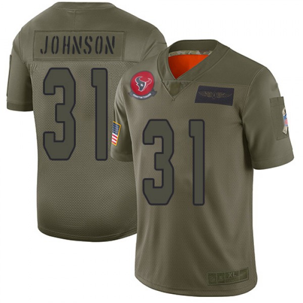 Nike Houston Texans #31 David Johnson Camo Men...