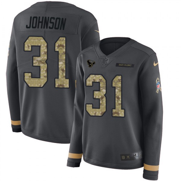 Nike Houston Texans #31 David Johnson Anthracite S...