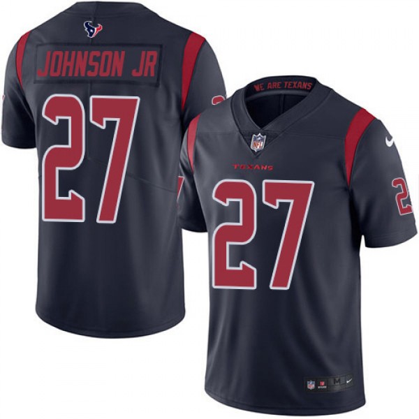 Nike Houston Texans #27 Duke Johnson Jr Navy Blue ...