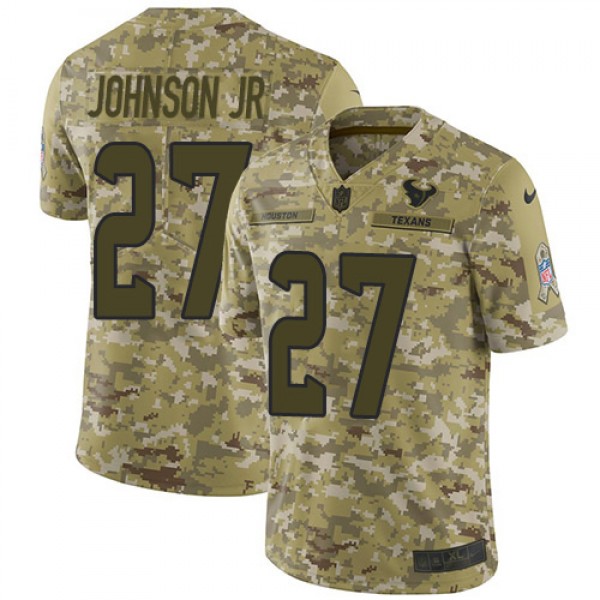 Nike Houston Texans #27 Duke Johnson Jr Camo Men&#...