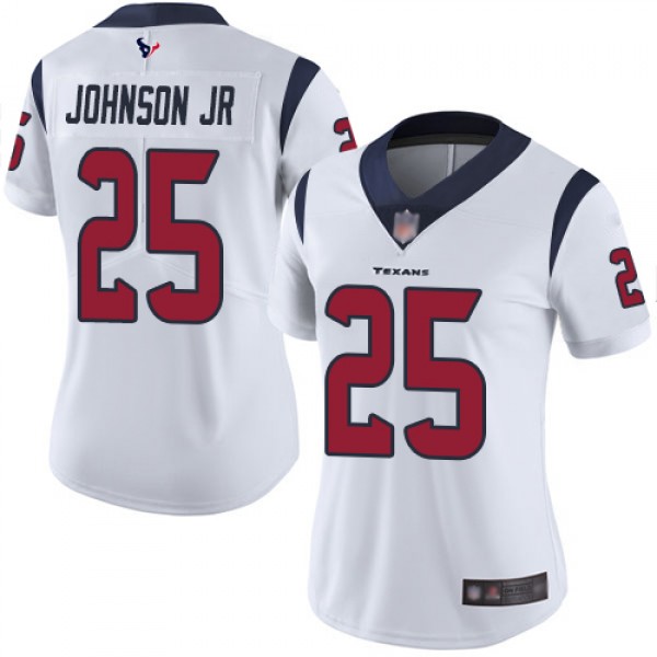 Nike Houston Texans #25 Duke Johnson Jr White Wome...