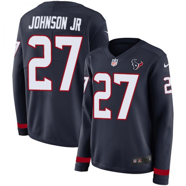 Nike Houston Texans #27 Duke Johnson Jr Navy Blue ...