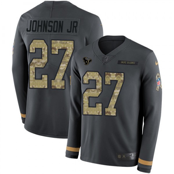 Nike Houston Texans #27 Duke Johnson Jr Anthracite...