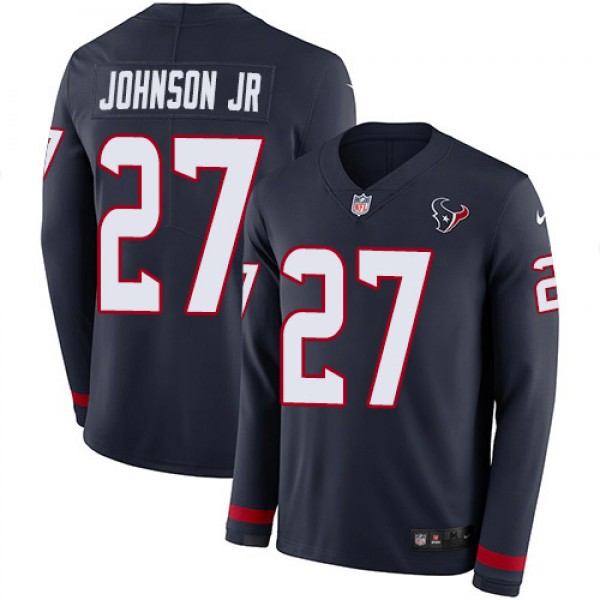 Nike Houston Texans #27 Duke Johnson Jr Navy Blue ...