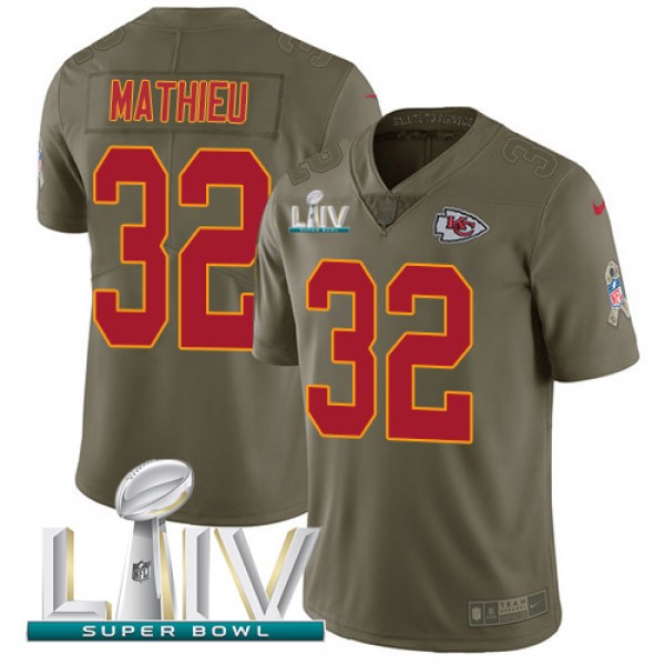 Nike Kansas City Chiefs #32 Tyrann Mathieu Olive S...