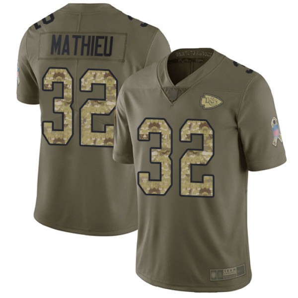 Nike Kansas City Chiefs #32 Tyrann Mathieu Olive/C...