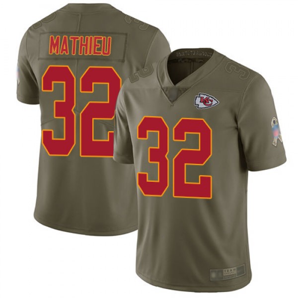 Nike Kansas City Chiefs #32 Tyrann Mathieu Olive M...