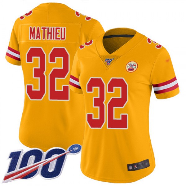 Nike Kansas City Chiefs #32 Tyrann Mathieu Gold Wo...