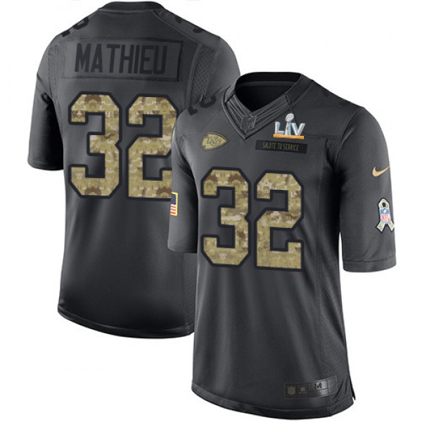 Nike Kansas City Chiefs #32 Tyrann Mathieu Black Y...